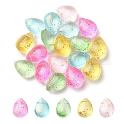 20 Stück 5 Farben transparent gespritzte Glasperlen&nbsp;GLAA-YW0001-91