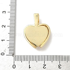 Pendentifs avec zircon cubiques à micro-pavés en laiton&nbsp;KK-F905-01G-01
