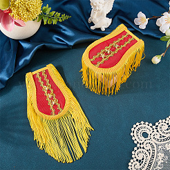 1 paio di spalline vintage con nappe in poliestere&nbsp;AJEW-CN0007-73B