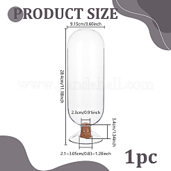 Dekorative Vitrine aus Glas&nbsp;CON-WH0085-181A