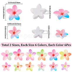 72 Stück 12 Stile Kunststoff-Cabochons&nbsp;KY-SC0002-58