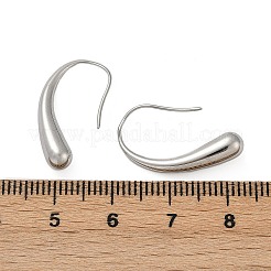 Boucles d'oreilles pendantes en forme de larme en acier inoxydable 304&nbsp;EJEW-S272-06P