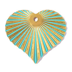Pendentifs en acier inoxydable 304 émaillés&nbsp;STAS-OY018-01G