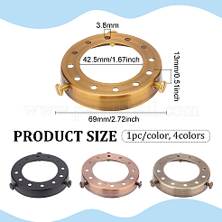4 pièces 4 couleurs bague de retenue d'abat-jour en fer&nbsp;FIND-FG0002-64