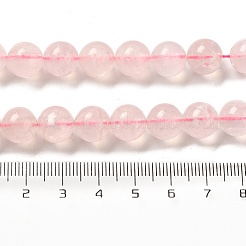 Natürlichen Rosenquarz Perlen Stränge&nbsp;G-Z047-C03-07