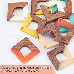 DIY-Sets zur Herstellung baumelnder Rautenohrringe&nbsp;DIY-OC0006-01