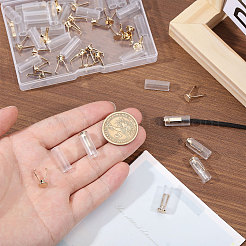 40 Satz Kordelenden aus Zinklegierung mit Harz&nbsp;FIND-CA0010-66G
