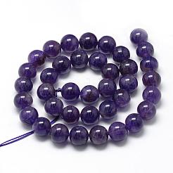 Natürlichen Amethyst Perlen Stränge&nbsp;G-R446-6mm-21