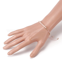 Bracciali di perline intrecciati con fili di nylon regolabili&nbsp;BJEW-JB05504-02