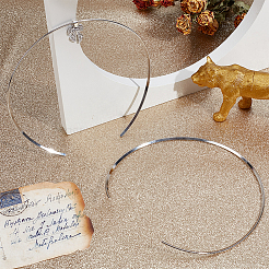 2 Stück 201 Edelstahl-Halsband zur Herstellung&nbsp;NJEW-UN0001-72