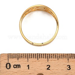 Anelli da donna in acciaio inossidabile 304 con tartaruga e stella marina scavati&nbsp;RJEW-G353-01G