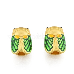 Perles européennes d'émail en alliage&nbsp;FIND-G035-73MG