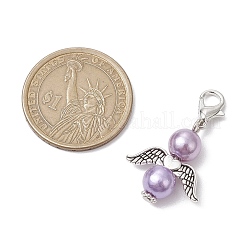 12 pz 12 colori angelo acrilico imitazione perla pendente decorazione&nbsp;HJEW-JM02619