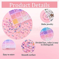 DIY-Sets zur Schmuckherstellung mit runden Acrylperlen&nbsp;DIY-YW0011-64