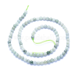 Natürliche myanmarische Jade / burmesische Jade-Perlenstränge&nbsp;G-I279-C02-4mm