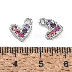 Colgantes de rhinestone de acero inoxidable 304&nbsp;SA-CBA49D2-09P
