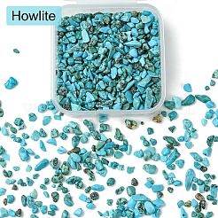 50g natürliche Howlith-Chipperlen&nbsp;G-YW0001-81