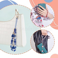 Strass in argilla polimerica e cinturino mobile a catena con perline di vetro&nbsp;HJEW-SW00021-03