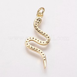 Colgantes de Latón Cubic Zirconia&nbsp;X-KK-P134-27G