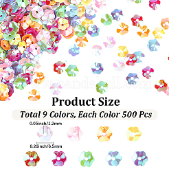 4500 pz 9 colori perline di plastica&nbsp;KY-PA0001-26