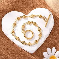 Ionenplattierung (IP) 304 Edelstahl-Gliederkettenarmbänder&nbsp;BJEW-P237-30G