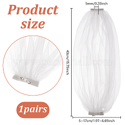 Sangles de bras de mariée en nylon&nbsp;FIND-WH0126-985B