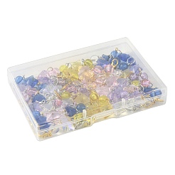 50 decorazione pendente a forma di stella in vetro e acrilico&nbsp;HJEW-FS00046