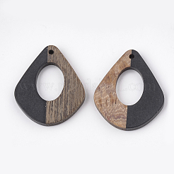 Pendentifs en bois de résine et de noyer&nbsp;RESI-S358-06B
