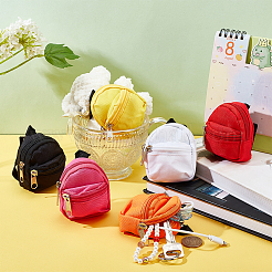 6 Stück 6 Stil lässiger Mini-Stoffpuppenrucksack&nbsp;AJEW-PH0004-15