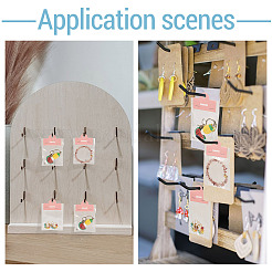 100 Stück faltbare Display-Kopfkarten aus Papier mit Blumendruck&nbsp;CDIS-TA0001-46C