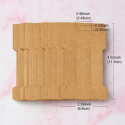 Kraftpapier-Haarspangen-Anzeigekarten&nbsp;DIY-YW0007-32