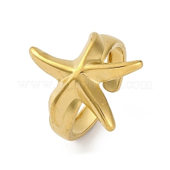 Stafish 304 Edelstahl offene Manschettenringe für Damen&nbsp;RJEW-F174-01G