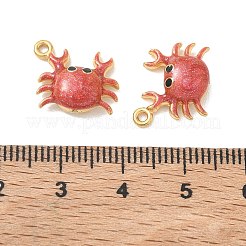 Pendentifs en acier inoxydable 304 émaillé et pailleté&nbsp;STAS-Q119-03G-04