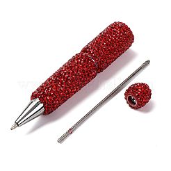 Stylo à perles en fer&nbsp;AJEW-K049-01