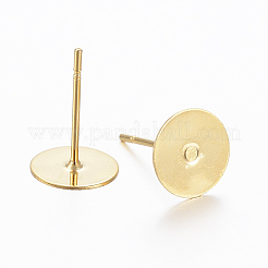 Componenti per orecchini a bottone in acciaio inossidabile 304&nbsp;X-STAS-H558-23G