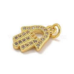 Cremagliera placcatura micro ottone spianare pendenti zirconi&nbsp;KK-C074-60G-01