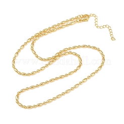 2.2 mm Messingkugelketten für Damen und Herren&nbsp;X-NJEW-L012-06G