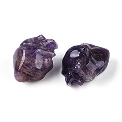 Natürliche Amethyst-Herzperlen&nbsp;G-T144-04F