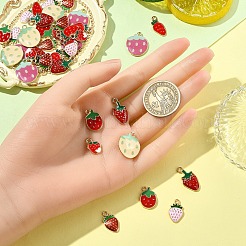 40pcs 8 styles de pendentifs en émail en alliage&nbsp;ENAM-YW0004-49