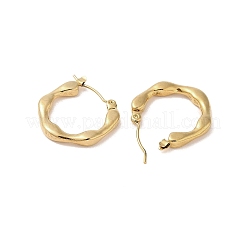 Boucles d'oreilles créoles en acier inoxydable 201 pour femme&nbsp;EJEW-G385-30G