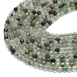 Verde naturale quarzo lodolite fili di perline&nbsp;G-A260-A01-01