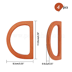 Sostituzione maniglie in legno a forma di D&nbsp;FIND-PH0015-91-WH