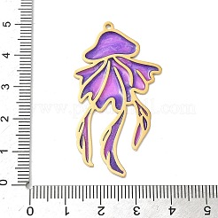Pendentifs en acier inoxydable 304 émaillé sur le thème de l'océan&nbsp;STAS-G373-01A-02