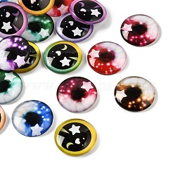 Cabochons en verre transparent imprimé&nbsp;GL-CBAA22A-17
