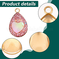 Kit de fabrication de pendentifs en forme de larme vierges à faire soi-même&nbsp;DIY-PH0020-88
