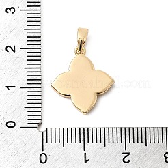 Anhänger aus natürlicher Muschel und klarem Zirkonia&nbsp;X-KK-G553-13G