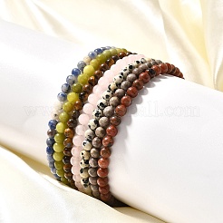 Natürliche gemischte Stein Stretch-Armbänder&nbsp;BJEW-JB02460
