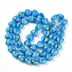 Perles millefiori verre brins&nbsp;GLAA-T023-34G