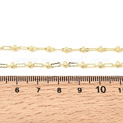 Halsketten aus Messing mit gewellten&nbsp;NJEW-F366-03B