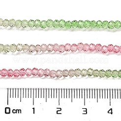 Fili di perline in vetro verniciato trasparente&nbsp;X1-DGLA-A034-T2mm-A18
